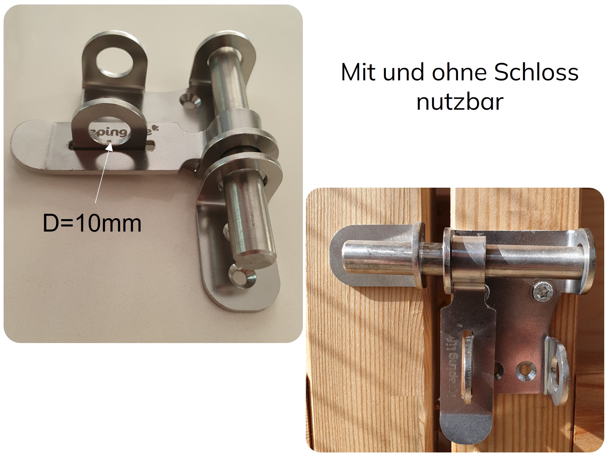 Schlossriegel leicht 80-120 mm WZTW, 1,05 €